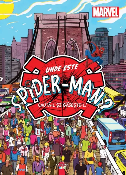 Coperta cărții Marvel. Unde este Spider-Man? Cauta-l si gaseste-l!