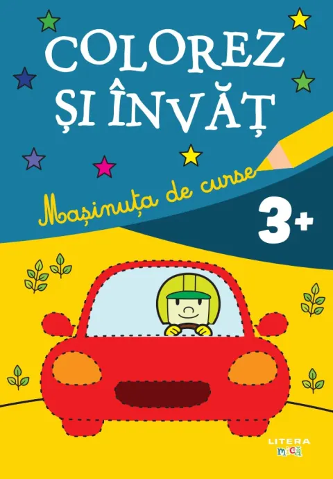 Coperta cărții Colorez si invat. Masinuta de curse (3+)