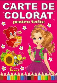 Coperta cărții Carte de colorat pentru fetite