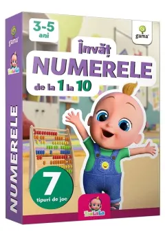 Coperta cărții Invat numerele de la 1 la 10