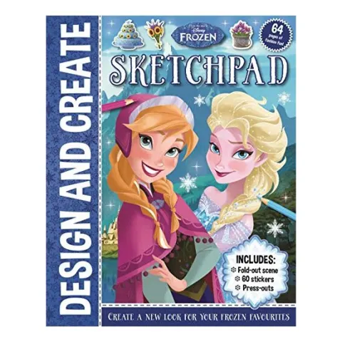 Coperta cărții Disney Frozen: Design and Create Sketchpad