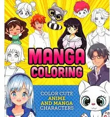 Coperta cărții Manga Colouring