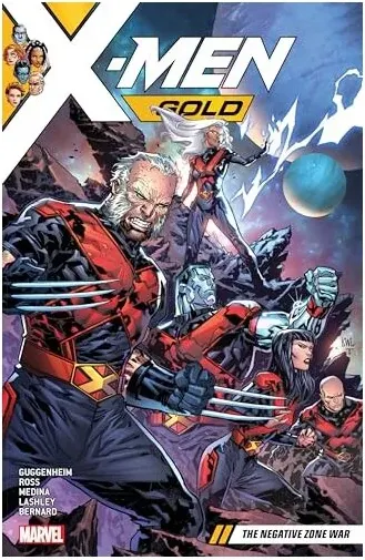 Coperta cărții X-Men gold, Marc Guggenheim, Luke Ross, Lan Medina, Ken Lashley, Diego Bernard