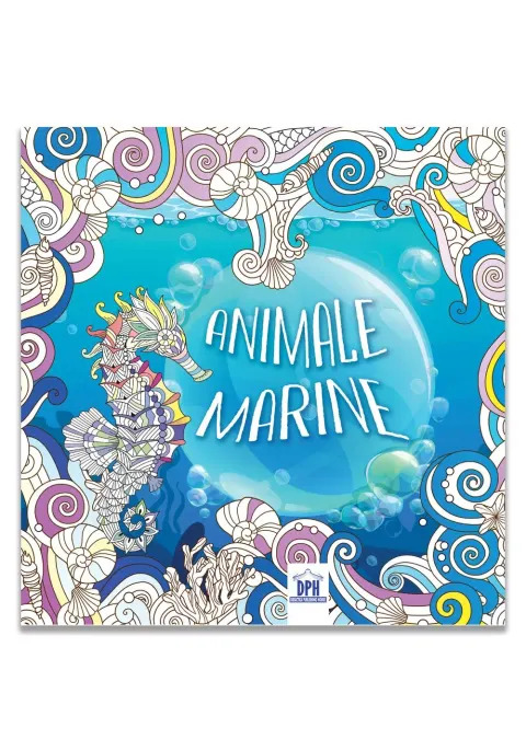 Coperta cărții Animale marine - Carte de colorat