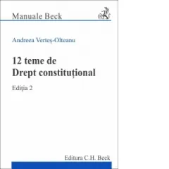 Coperta cărții 12 teme de Drept constitutional. Editia 2