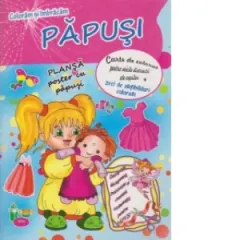 Coperta cărții Coloram si imbracam papusi