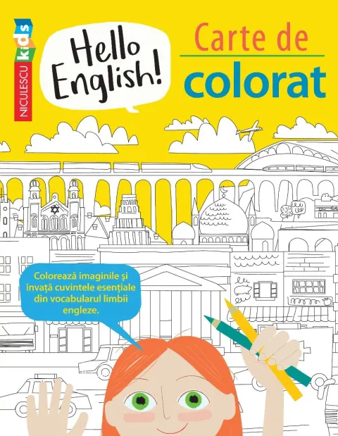 Coperta cărții Hello English! Carte de colorat