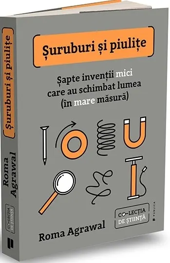 Coperta cărții Suruburi si piulite. Sapte inventii mici care au schimbat lumea