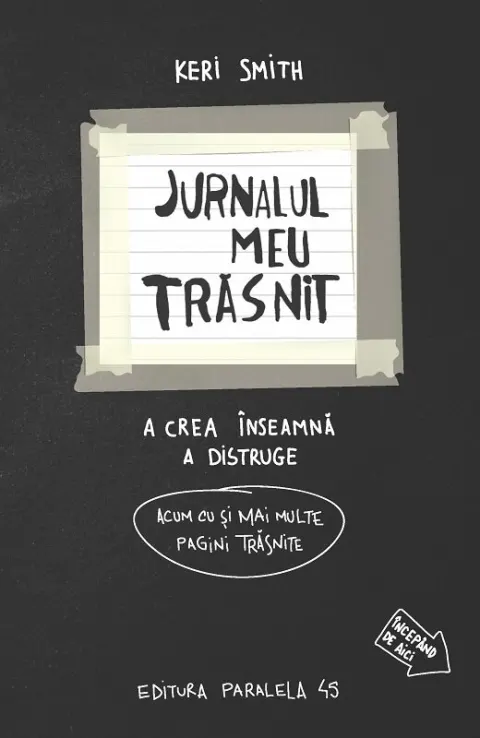 Coperta cărții Jurnalul meu trasnit... in alb si negru