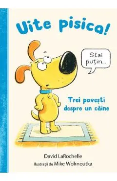 Coperta cărții Uite pisica! Trei povesti despre un caine - David LaRochelle