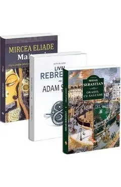 Coperta cărții Pachet 3 carti: Adam si Eva + Maitreyi + Orasul cu salcami - Liviu Rebreanu, Mircea Eliade, Mihail Sebastian