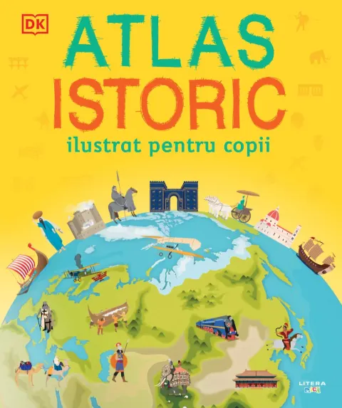 Coperta cărții Atlas istoric ilustrat pentru copii