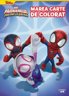 Coperta cărții Marvel. Păienjenelul și prietenii lui uimitori. Marea carte de colorat