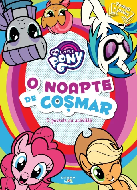 Coperta cărții My Little Pony. O noapte de cosmar. O poveste cu activitati
