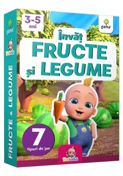 Coperta cărții Invat fructe si legume