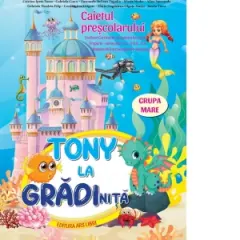 Coperta cărții Tony la gradinita. Caietul prescolarului. Grupa mare