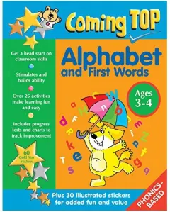 Coperta cărții Alphabet and First Words, Ages 3-4