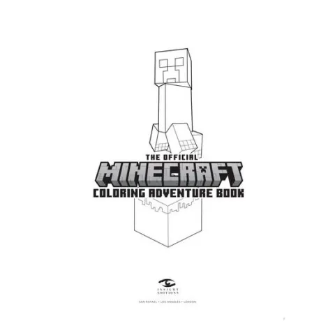 Coperta cărții The Official Minecraft Coloring Adventures Book: Create, Explore, Color! For Young Artists and Kids 5-10