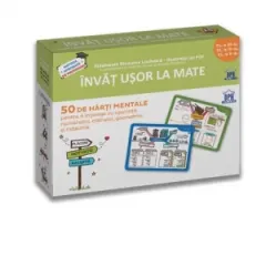 Coperta cărții Invat usor la Mate - 50 de harti mentale pentru a intelege cu usurinta numaratul, calculul, geometria si masurile. Clasa a III-a, a IV-a, a V-a