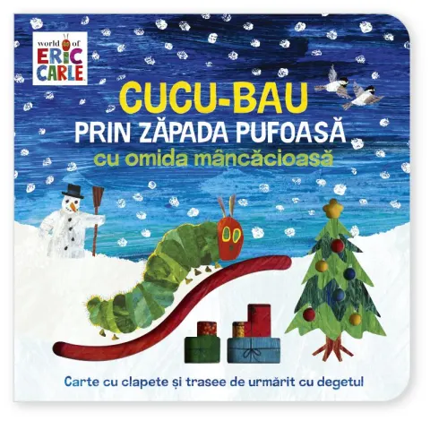 Coperta cărții Cucu-Bau prin zapada pufoasa cu omida mancacioasa