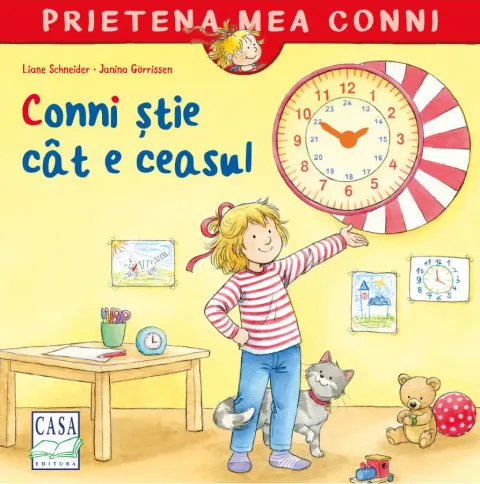 Coperta cărții Conni știe cât e ceasul