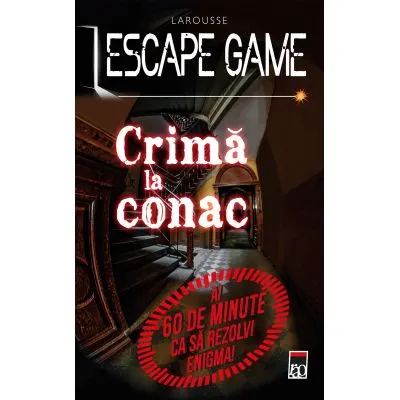 Coperta cărții Escape game. Crimă la conac