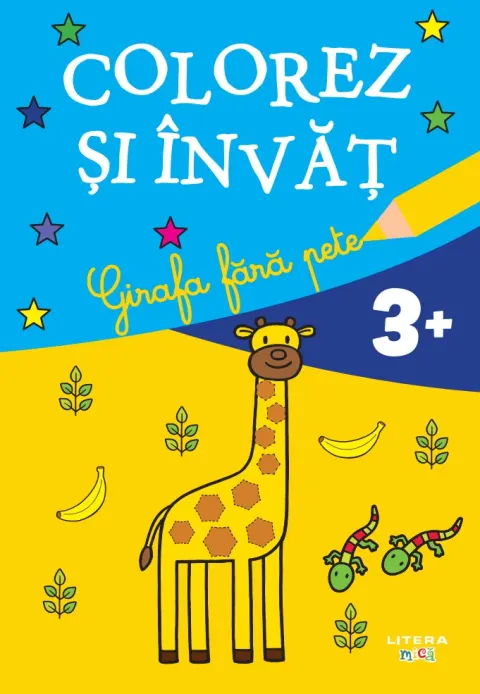 Coperta cărții Colorez si invat. Girafa fara pete (3+)