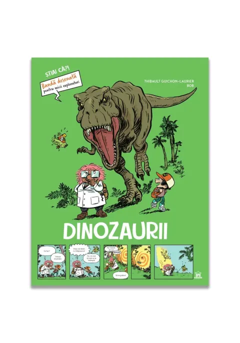 Coperta cărții Dinozaurii - Stiai ca? - Banda desenata