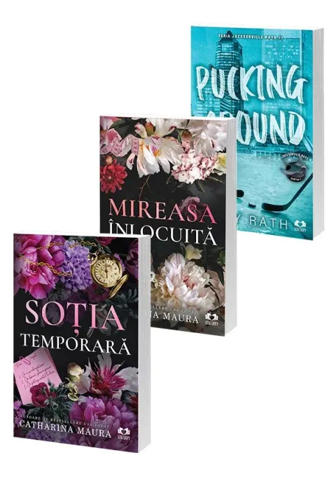 Coperta cărții Pachet Sotia temporara + Mireasa inlocuita + Pucking around. Set 3 carti