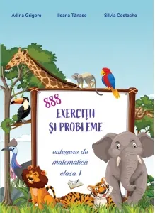 Coperta cărții 888 exercitii si probleme. Culegere de matematica. Clasa I