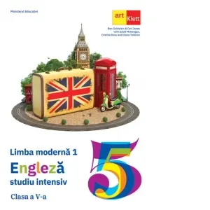 Coperta cărții Limba moderna 1 Engleza. Studiu intensiv. Manual pentru clasa a V-a