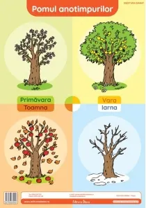 Coperta cărții Pomul anotimpurilor. Plansa didactica A3
