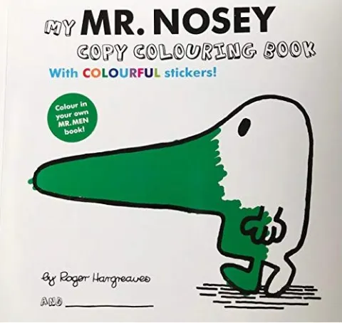 Coperta cărții Mr Men Mr Nosey Colouring
