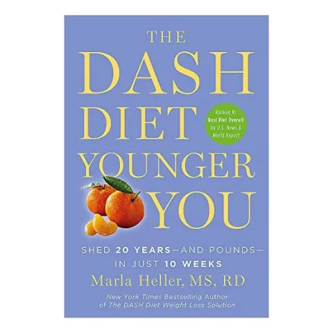 Coperta cărții The DASH diet younger you, Marla Heller