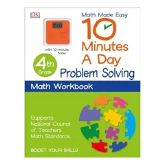 Coperta cărții 10 Minutes a Day : Problem Solving, Fourth Grade, DK Publishing