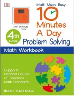 Coperta cărții 10 Minutes a Day : Problem Solving, Fourth Grade, DK Publishing