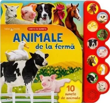 Coperta cărții Animale de la ferma. Carte cu sunete
