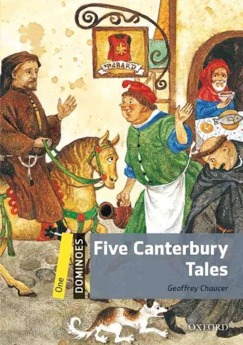 Coperta cărții Dominoes 1 NE Five Canterbury Tales