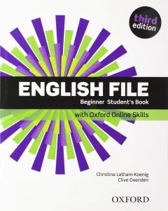 Coperta cărții English File 3E Beginner Student's Book with Oxford Online Skills
