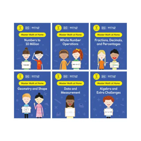 Coperta cărții Math - No Problem! Collection of 6 Workbooks, Grade 5 Ages 10-11