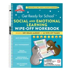 Coperta cărții Get ready for school: social and emotional learning wipe-off workbook