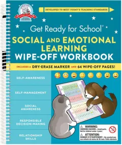 Coperta cărții Get ready for school: social and emotional learning wipe-off workbook