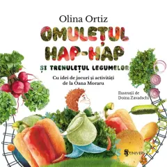 Coperta cărții Omulețul Hap-hap și trenulețul legumelor