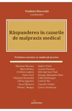 Coperta cărții Raspunderea in cazurile de malpraxis medical