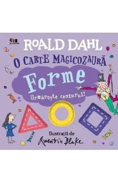 Coperta cărții O carte magicozaura. Forme. Urmareste conturul!