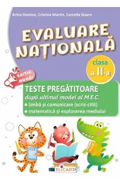 Coperta cărții Evaluare nationala - Clasa 2 - Teste pregatitoare - Arina Damian, Cristina Martin, Camelia Stavre