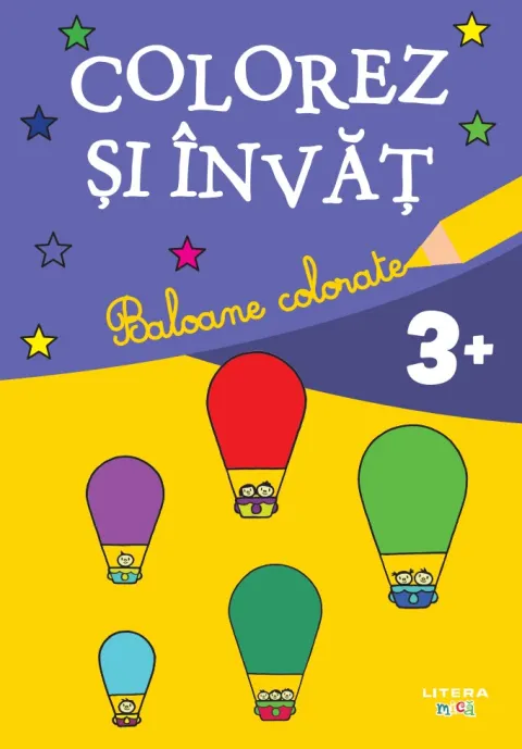 Coperta cărții Colorez si invat. Baloane colorate (3+)
