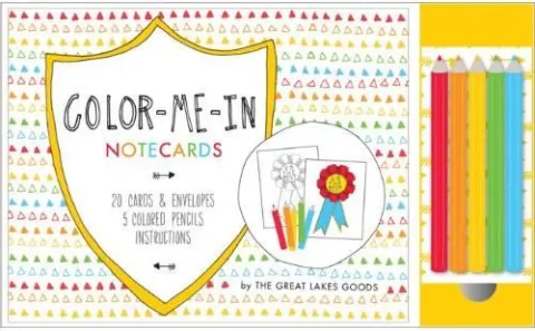 Coperta cărții Colour-me-in-notecards