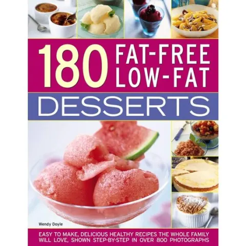 Coperta cărții 180 fat-free low-fat desserts