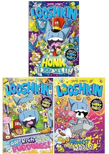 Coperta cărții Jamie Smart's LOOSHKIN Series 3 Books Collection Set, Jamie Smart